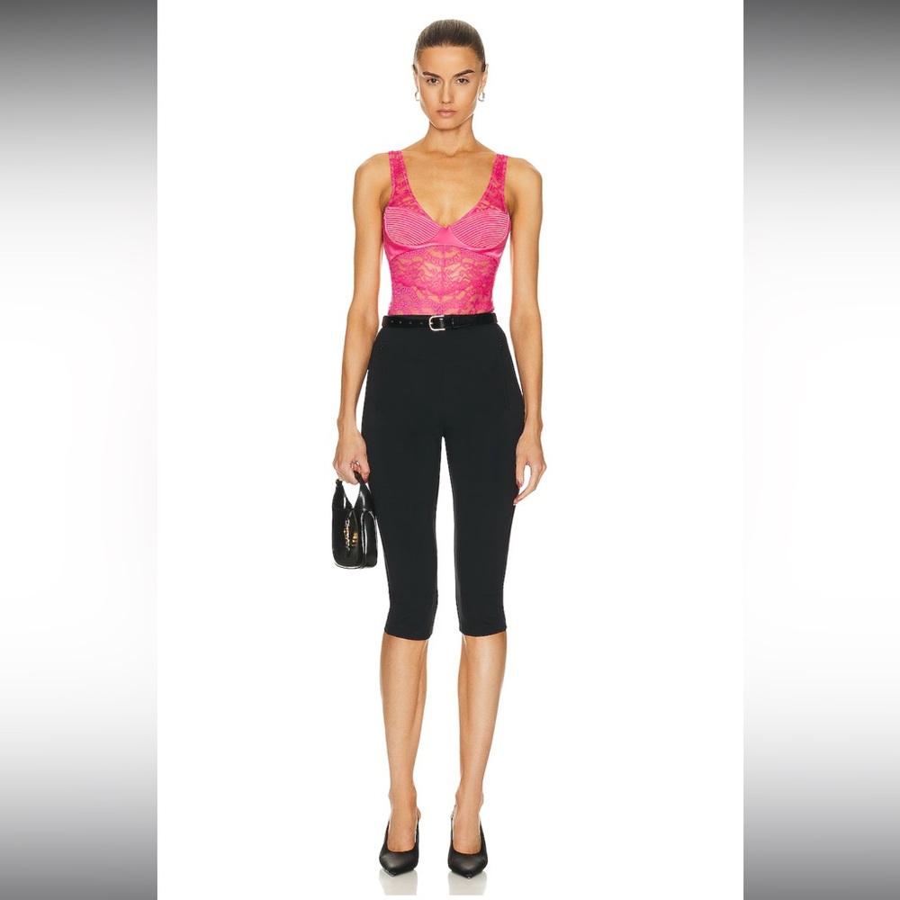 ‼️CLEARANCE SALE ‼️Versace Satin and Lace Bustier Bodysuit - Picture 4 of 11